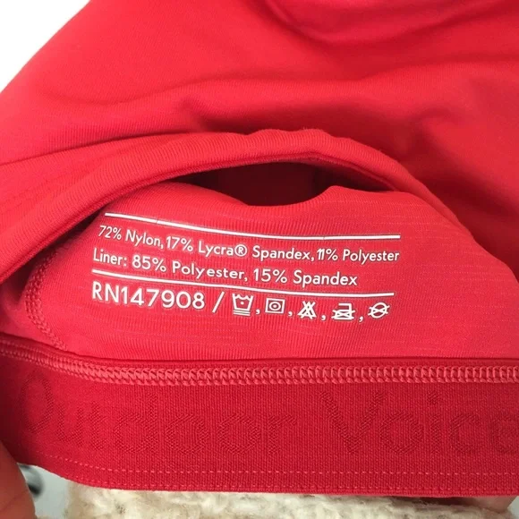 Outdoor Voices Techsweat Crop Top Sports Bra in Red - Size XS - Picture 5 of 5